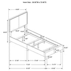Boyd Transitional Fabric Upholstered Panel Bed