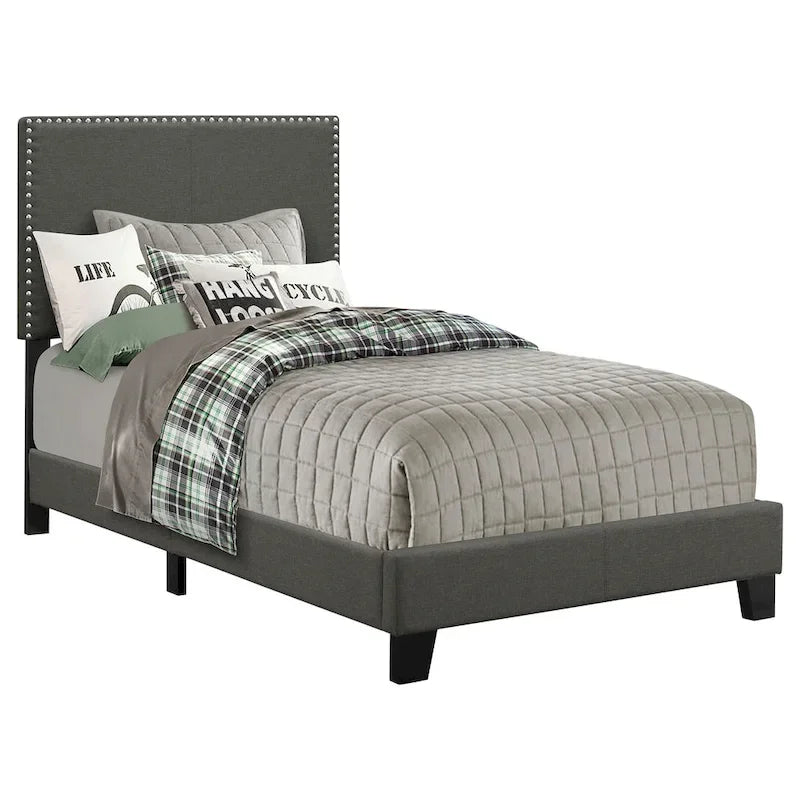Boyd Transitional Fabric Upholstered Panel Bed