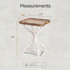 COZAYH Rustic Farmhouse Tray Top End Table