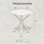 COZAYH Rustic Farmhouse Tray Top End Table