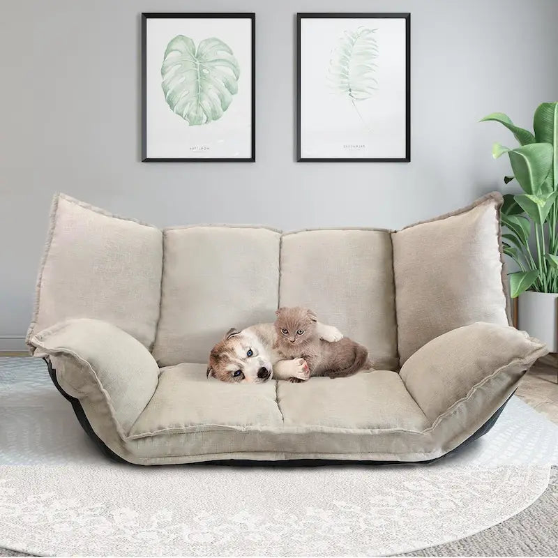 Modern Lazy Sofa Cute Futons Sets Comfortable Adjustable Sofa Bed