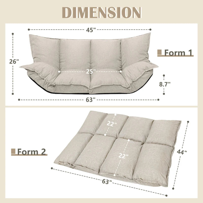 Modern Lazy Sofa Cute Futons Sets Comfortable Adjustable Sofa Bed