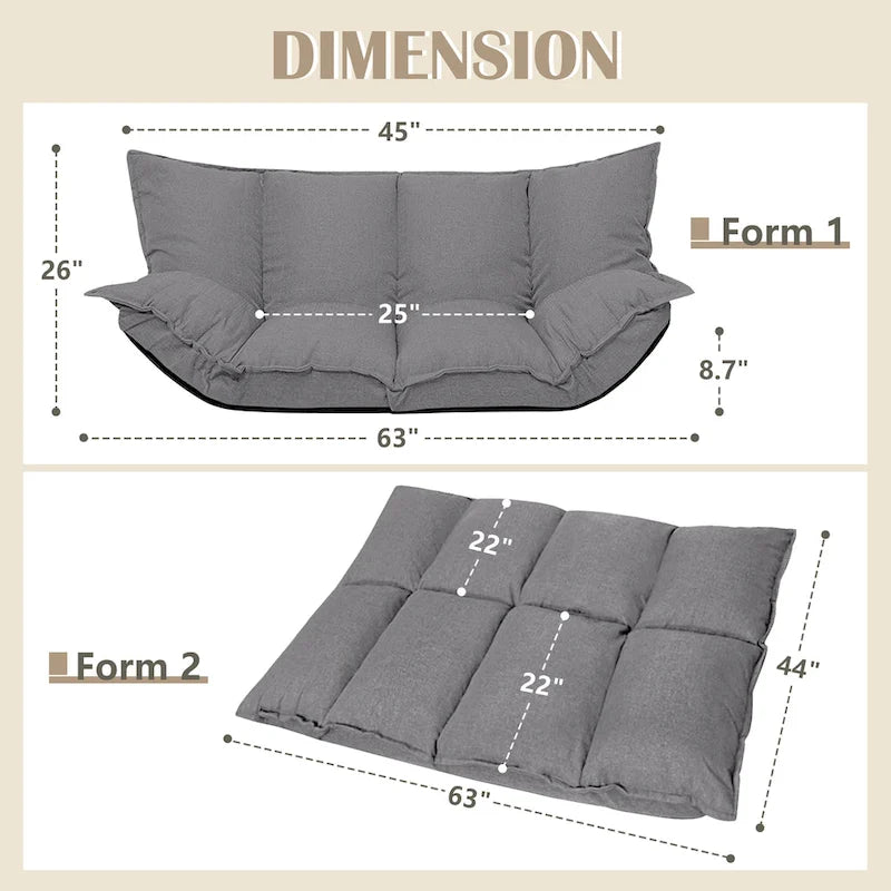 Modern Lazy Sofa Cute Futons Sets Comfortable Adjustable Sofa Bed