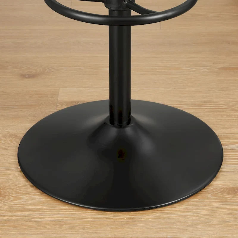 Art Leon Genuine Leather Bar Stool with Adjustable Height