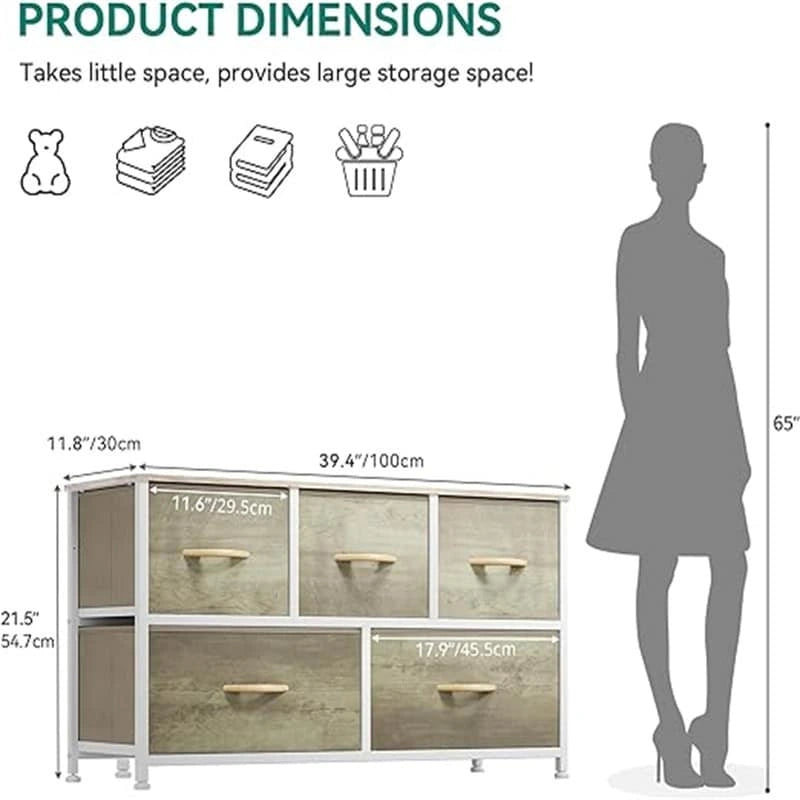 Wide Chest of Drawers