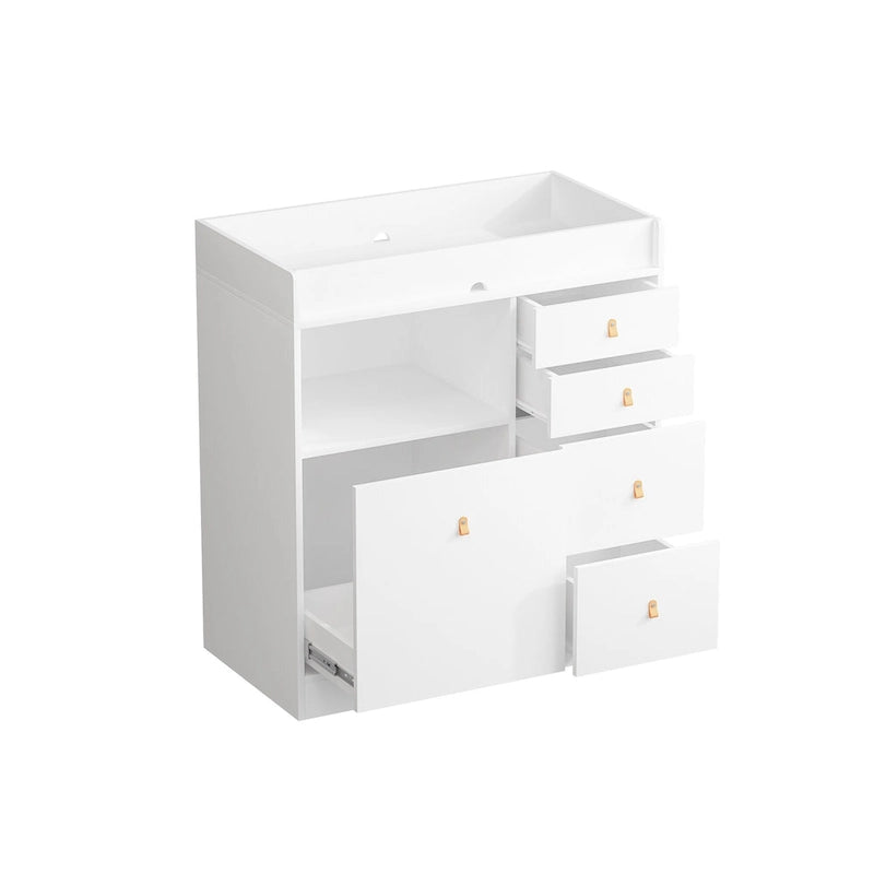 Modern Wooden Changing Dresser - Durable Construction, Baby Dresser