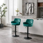 Set of 2 Adjustable Counter Height Bar Chairs for Kitchen