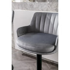 Set of 2 Adjustable Counter Height Bar Chairs for Kitchen