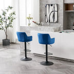 Set of 2 Adjustable Counter Height Bar Chairs for Kitchen