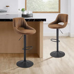 Retro Adjustable Swivel Barstool (Set of 2)