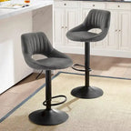 Retro Adjustable Swivel Barstool (Set of 2)