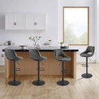 Retro Adjustable Swivel Barstool (Set of 2)