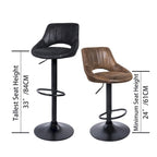 Retro Adjustable Swivel Barstool (Set of 2)