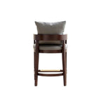 Manhattan Comfort Ritz 34 in. Dark Walnut Beech Wood Counter Height Bar Stool