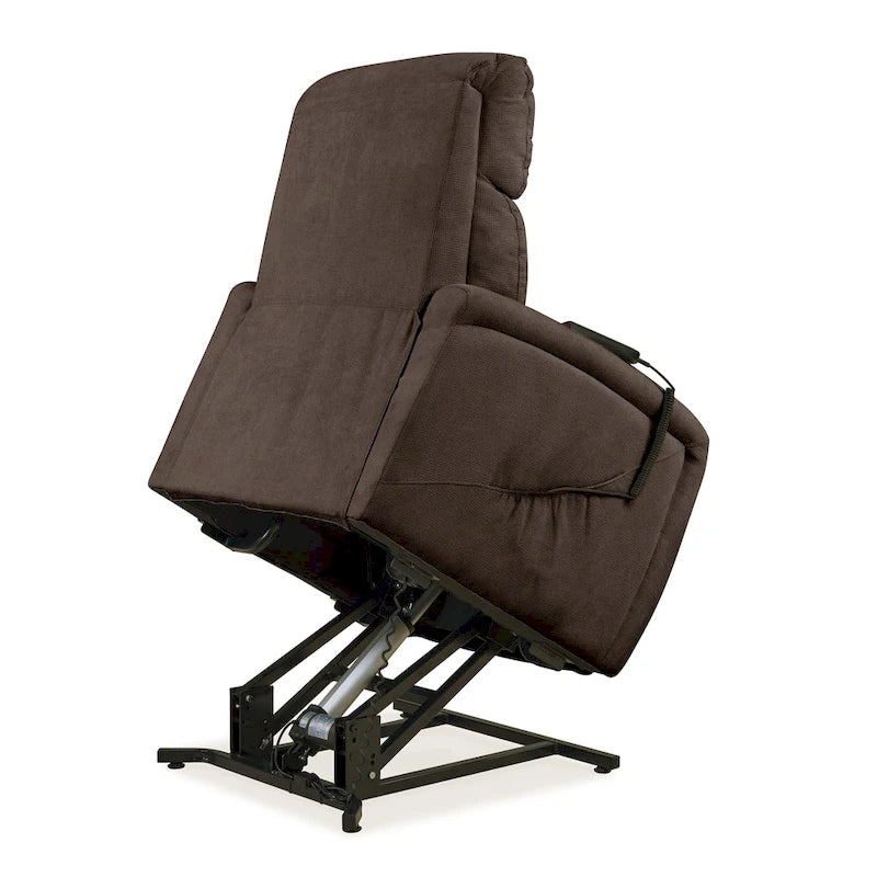 Copper Grove Jessie Brown Chenille Power Recline and Lift Chair