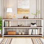 70.9 Narrow Long Console Table, 3 Tiers Sofa Table with Storage Shelves, Entryway Table