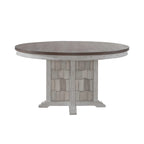 River Place Riverstone White 5 Piece Pedestal Table Set