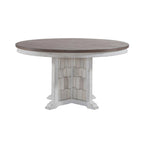 River Place Riverstone White 5 Piece Pedestal Table Set