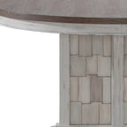 River Place Riverstone White 5 Piece Pedestal Table Set