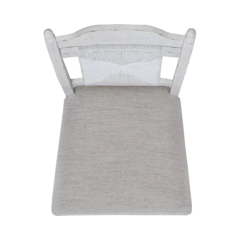 River Place Riverstone White 5 Piece Pedestal Table Set