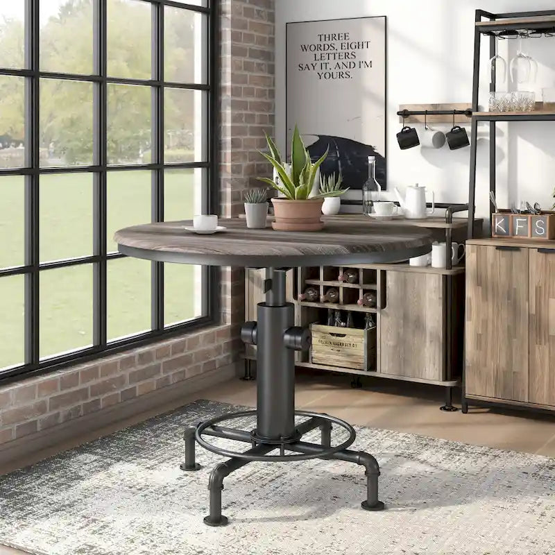 Furniture of America Cess Contemporary Black 45-inch Counter Height Table