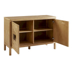 Madison Park Paige Geometric 2-Door Storage Cabinet with Adjustable Shelves