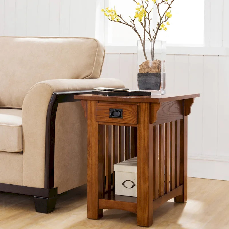 Leick Home Mission Impeccable End Table with Drawer