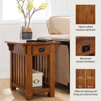 Leick Home Mission Impeccable End Table with Drawer