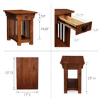 Leick Home Mission Impeccable End Table with Drawer