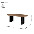 Conway 86.5 Oval Dining Table