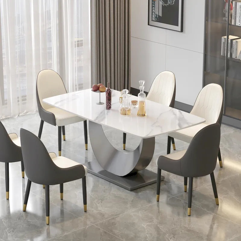 71 Modern Rectangular Sintered Stone Dining Table