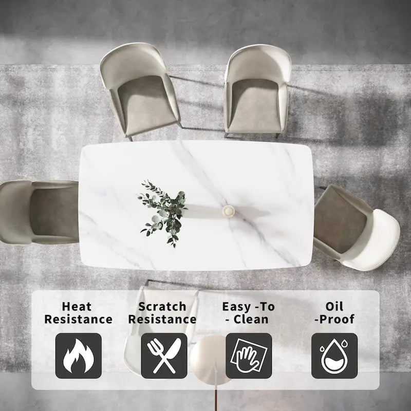 71 Modern Rectangular Sintered Stone Dining Table