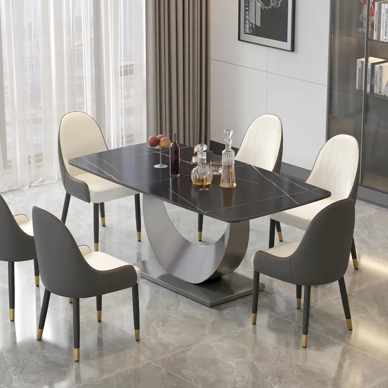 71 Modern Rectangular Sintered Stone Dining Table