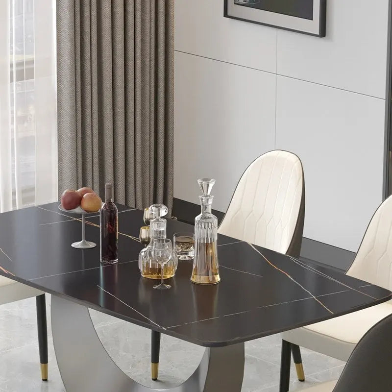 71 Modern Rectangular Sintered Stone Dining Table
