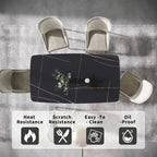 71 Modern Rectangular Sintered Stone Dining Table