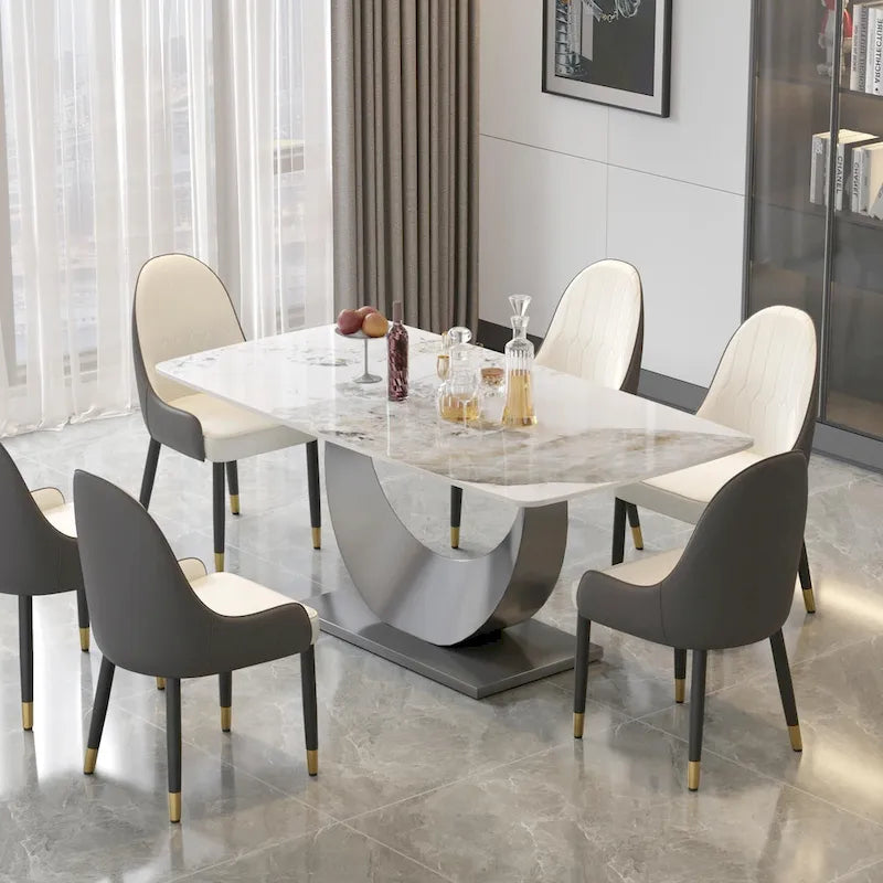71 Modern Rectangular Sintered Stone Dining Table