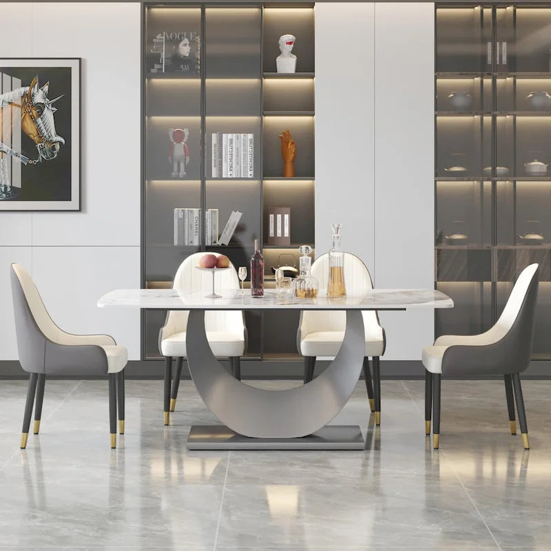 71 Modern Rectangular Sintered Stone Dining Table