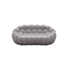 2-Seat Bubble Curved Lazy Sofa Honeycomb Shaped with 3D Textile Fabric for Living Room Salon Apartment