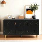 Media Entertainment Center, Console Table with Adjustable Shelves,Storage Sideboard Cabinet for Living Room