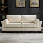 Morden Fort Modern Double Arm Sofa,Deep Seat Couch,Pillowed Back Cushions,Durable Upholstered Fabric