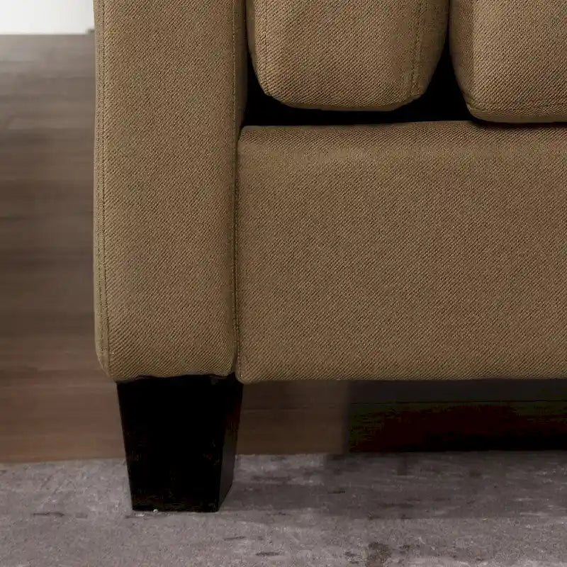 Morden Fort Modern Double Arm Sofa,Deep Seat Couch,Pillowed Back Cushions,Durable Upholstered Fabric