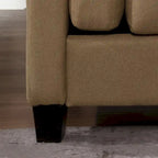 Morden Fort Modern Double Arm Sofa,Deep Seat Couch,Pillowed Back Cushions,Durable Upholstered Fabric