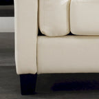 Morden Fort Modern Double Arm Sofa,Deep Seat Couch,Pillowed Back Cushions,Durable Upholstered Fabric