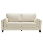 Morden Fort Modern Double Arm Sofa,Deep Seat Couch,Pillowed Back Cushions,Durable Upholstered Fabric