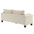 Morden Fort Modern Double Arm Sofa,Deep Seat Couch,Pillowed Back Cushions,Durable Upholstered Fabric