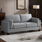 Morden Fort Modern Double Arm Sofa,Deep Seat Couch,Pillowed Back Cushions,Durable Upholstered Fabric