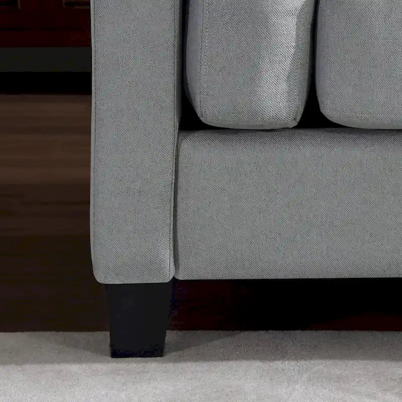 Morden Fort Modern Double Arm Sofa,Deep Seat Couch,Pillowed Back Cushions,Durable Upholstered Fabric