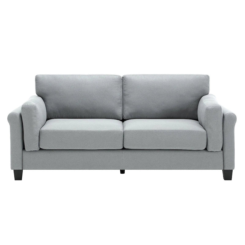 Morden Fort Modern Double Arm Sofa,Deep Seat Couch,Pillowed Back Cushions,Durable Upholstered Fabric