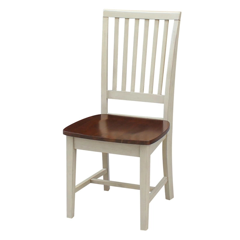 Solid Wood Mission Dining Side Chairs, Set of 2