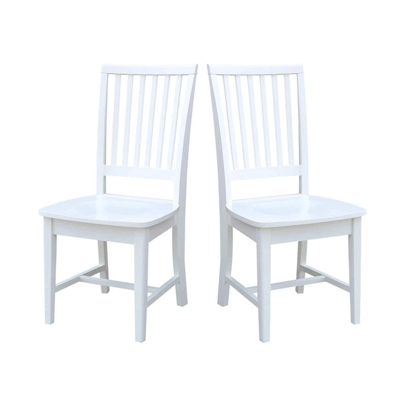 Solid Wood Mission Dining Side Chairs, Set of 2